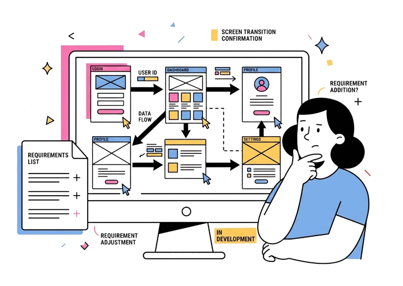 開発段階で要件が明確に