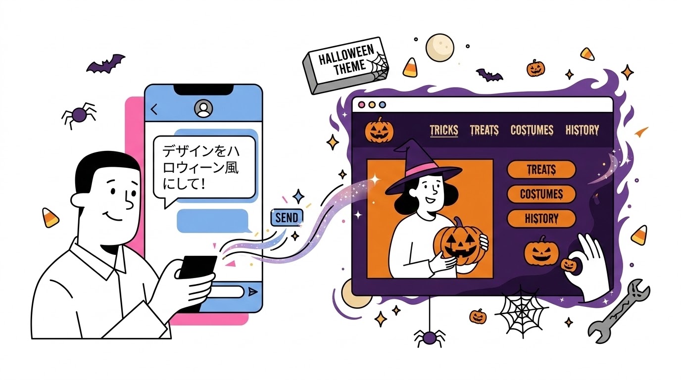 チャットUIでサイトを簡単更新