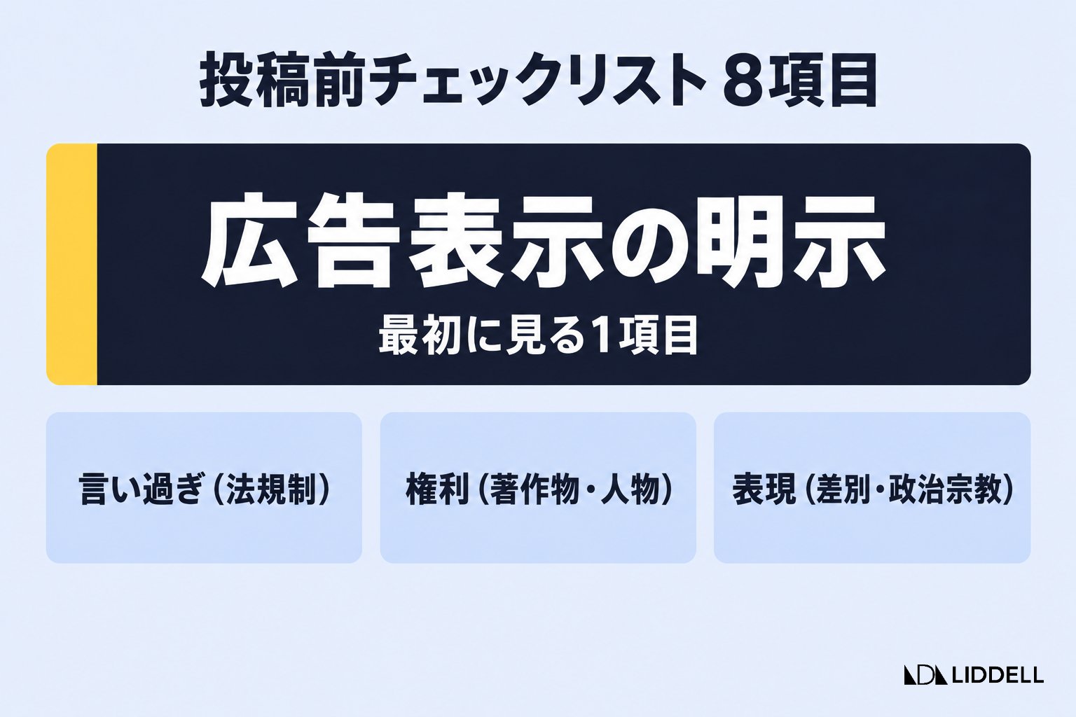 投稿前チェックリスト8項目